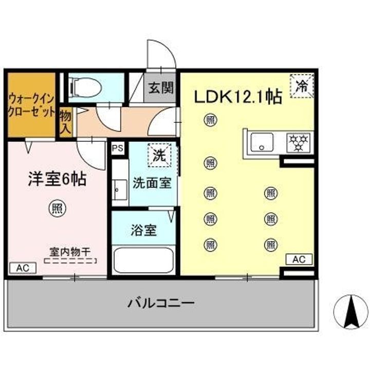 Solaire202の間取り