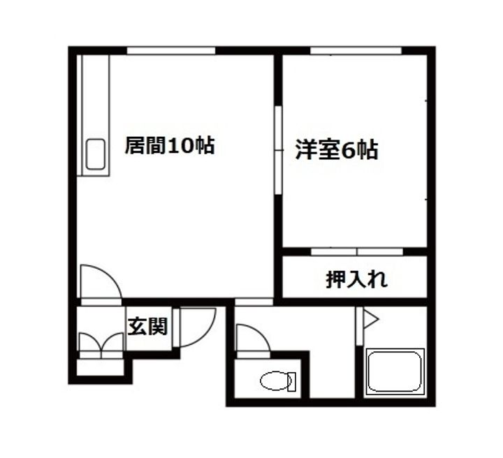 コーポ綾205の間取り