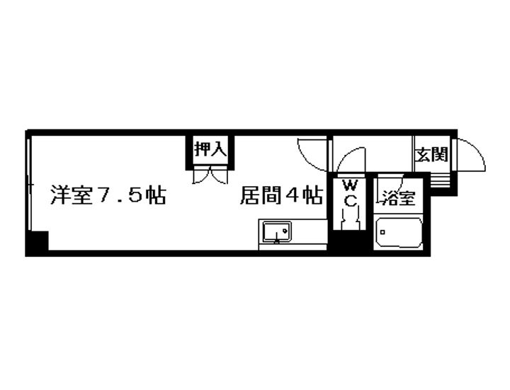 スカイシティ平岸401の間取り
