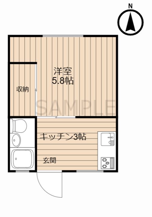 コーポ大谷106の間取り