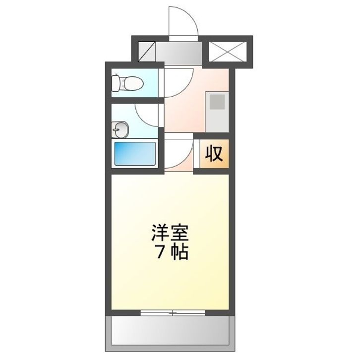 サンライズ津山606の間取り