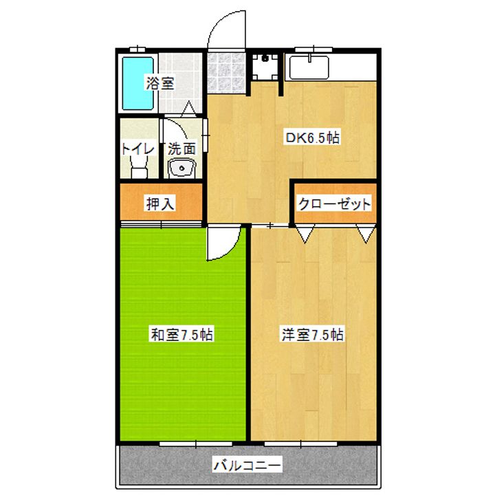 アルバハイム206の間取り