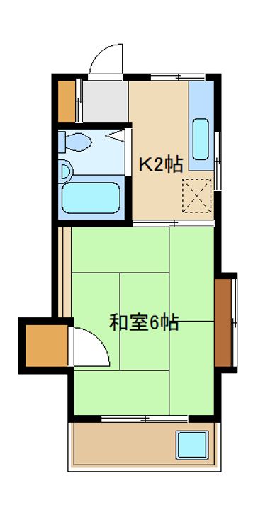 メゾンハナコ301の間取り