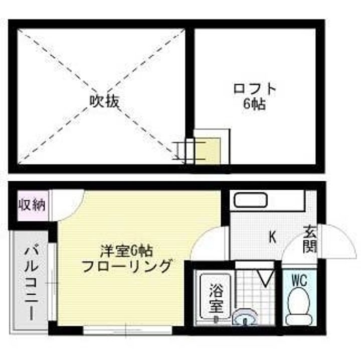 フラワーマンション402の間取り