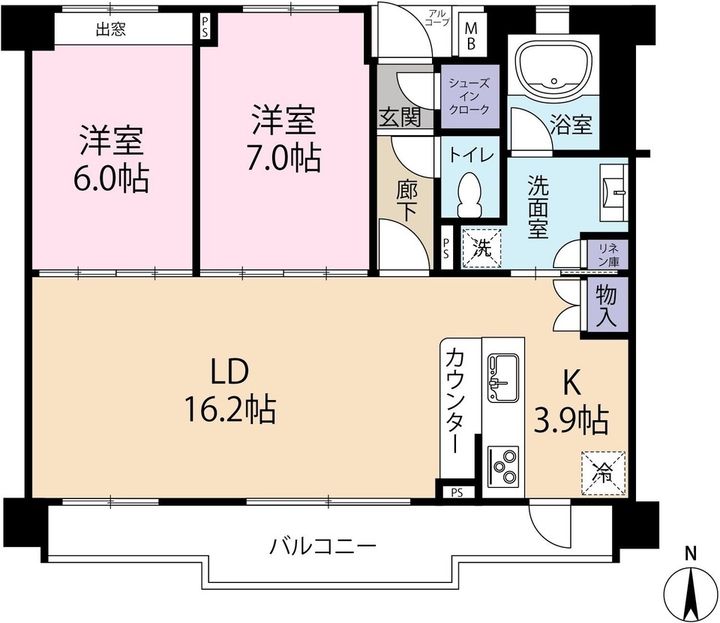 パークハウス警固フォレストの間取り