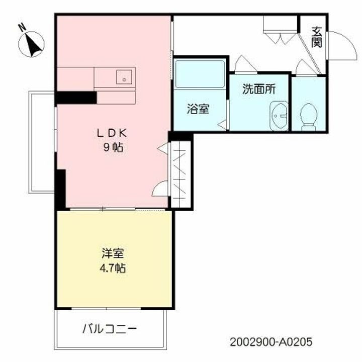703HouseWest大濠の間取り