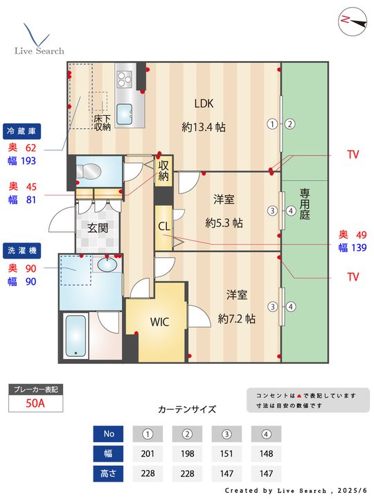 シャーメゾン別府ステラの間取り