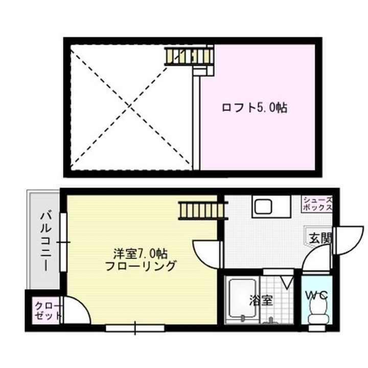 フェリーチェ藤崎103の間取り