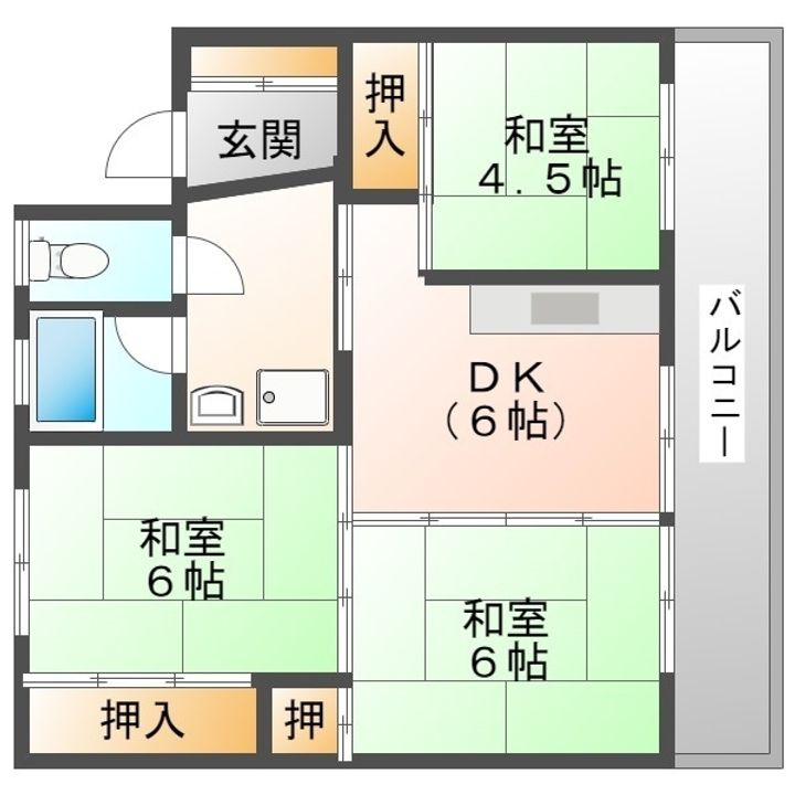 VellegeHouse小浜306の間取り