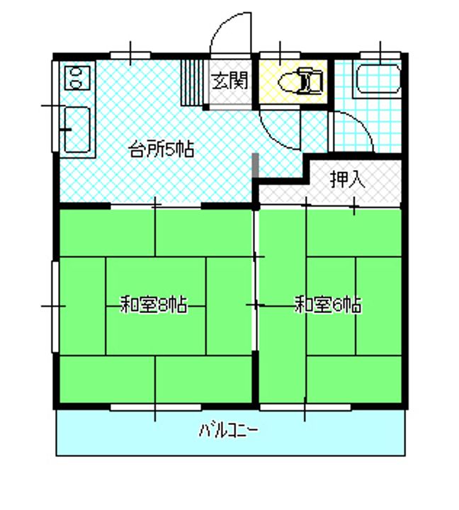 ハイム笠松202の間取り