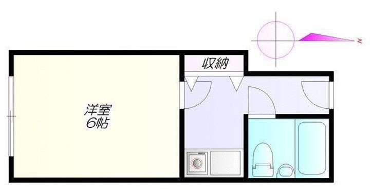 フロムワン恩田ビル602の間取り