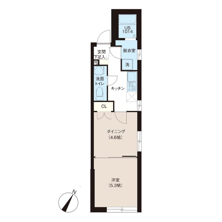 レピュア池袋本町レジデンスWEST201の間取り