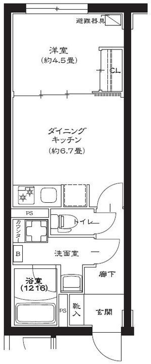 GENOVIA池袋202の間取り