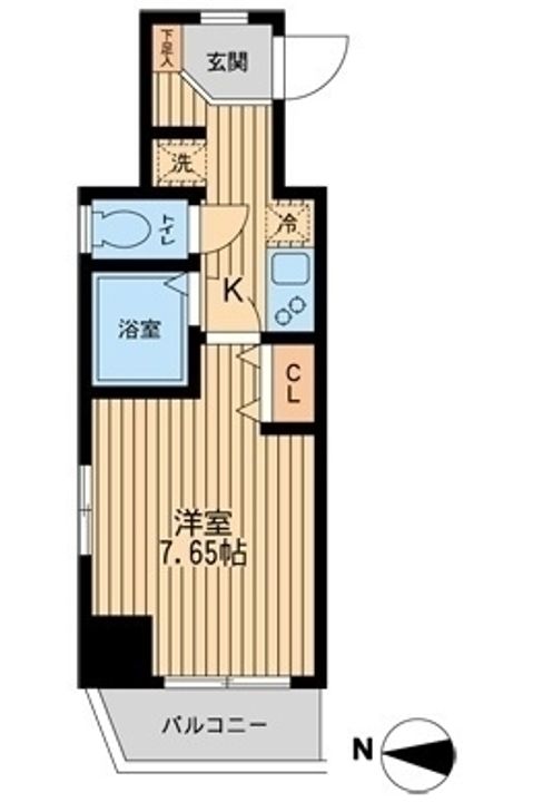 エクセリア池袋WESTⅡ901の間取り