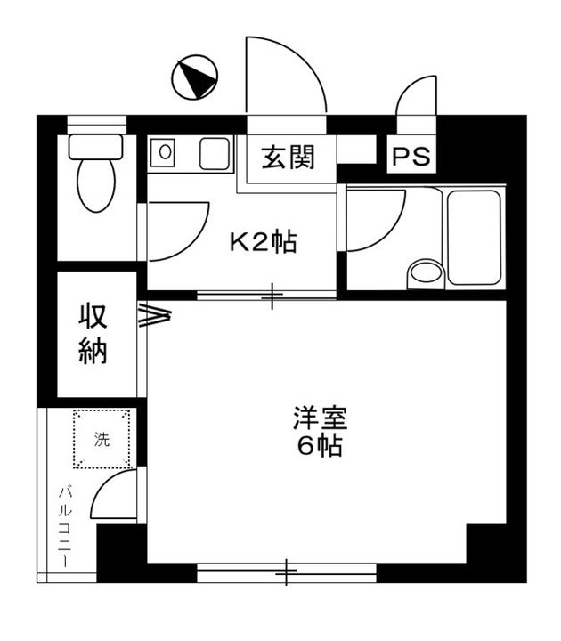 イーストフローラ東長崎102の間取り