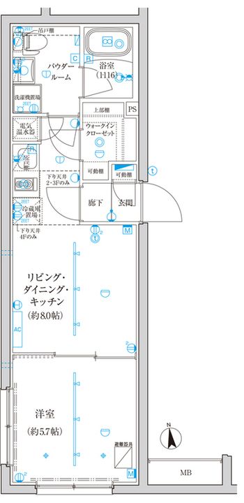 CREATIF西池袋206の間取り
