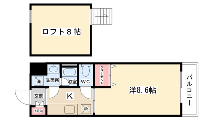 ミドル東大沼2の間取り