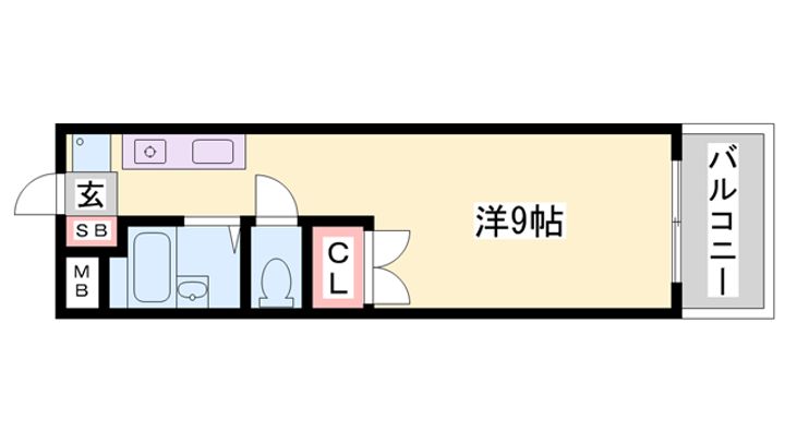 APT雄徳山の間取り