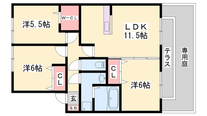 リヴェール コートの間取り