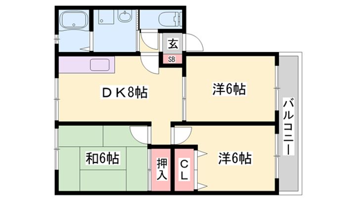 サンガーデンⅠAの間取り