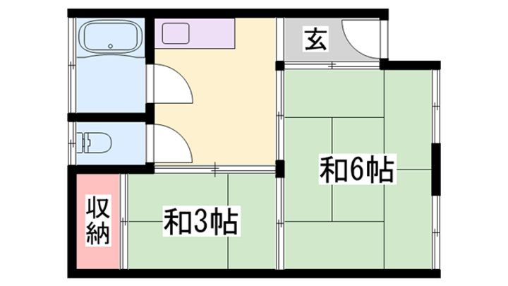 寿山陽ビル西棟401の間取り