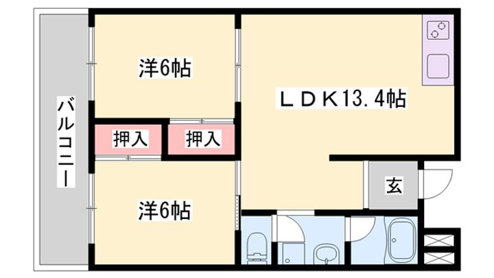 津田ビル203の間取り