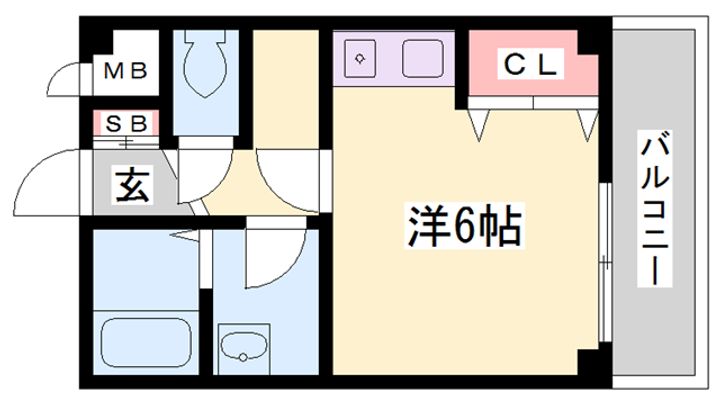 モンテメール203の間取り