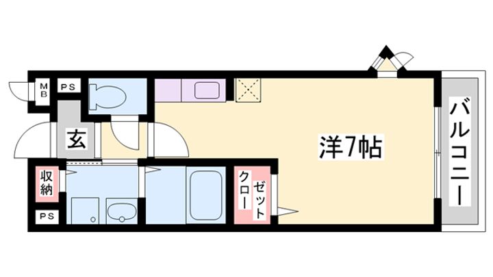 スカイルーム南条の間取り