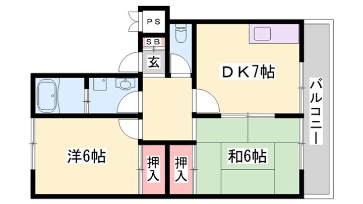 ハイツエスペランサIの間取り