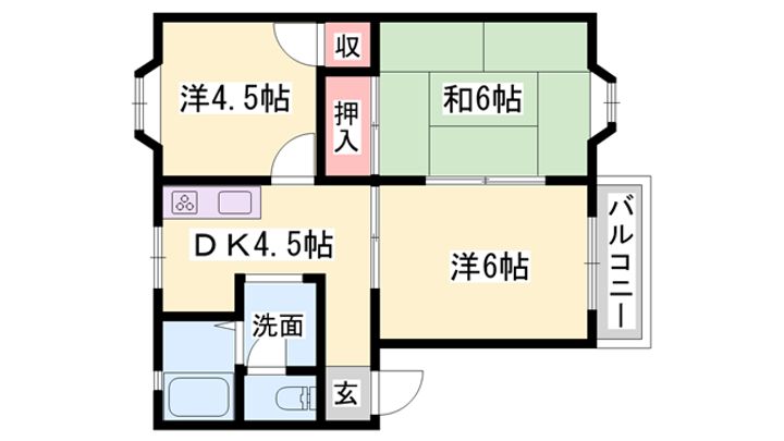 オークハイツの間取り