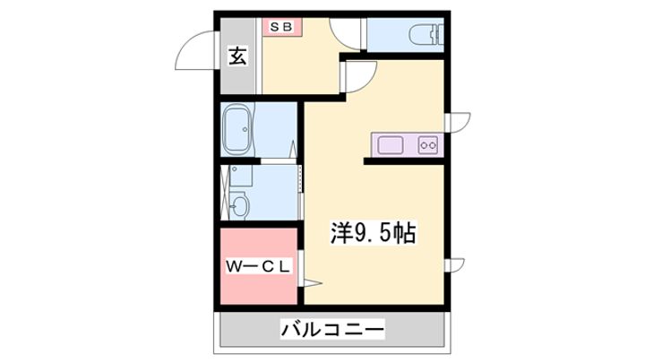 グランドハイム姫路106の間取り