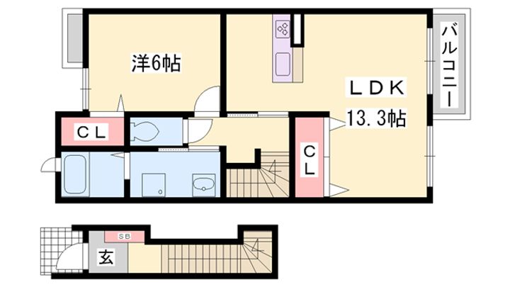 ジェルメネオⅡの間取り