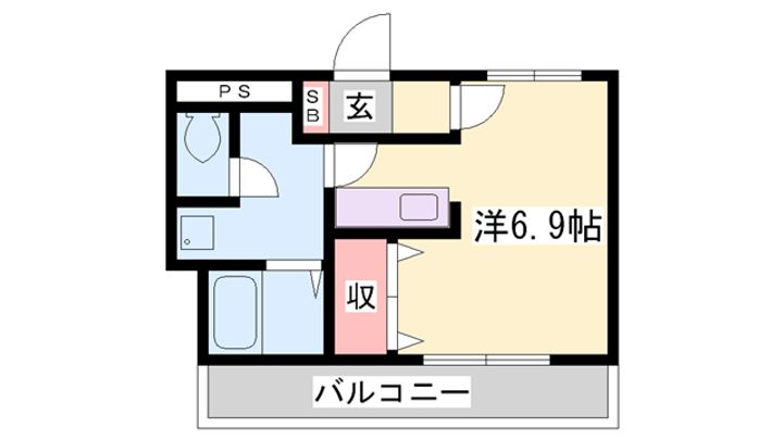フラッツネオシティー104の間取り