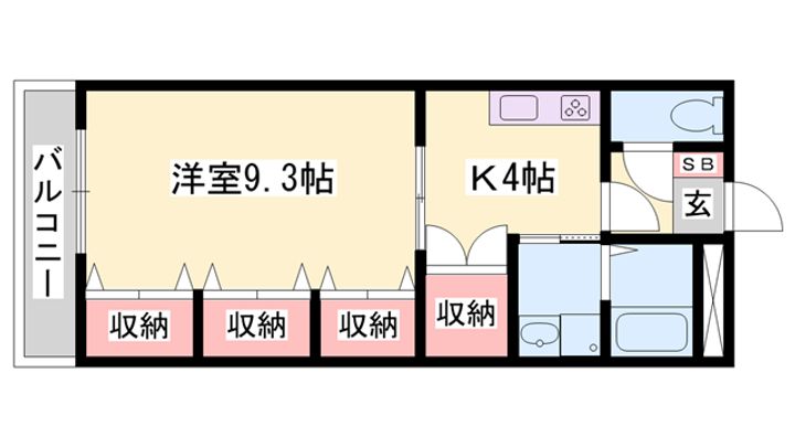 ミューズ大幸の間取り
