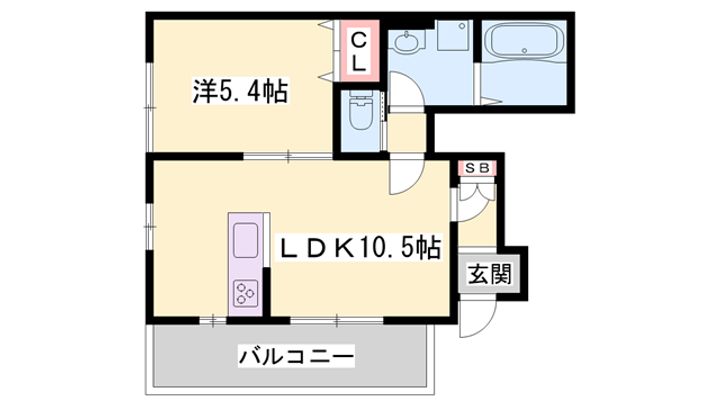 MISTRAL別所Ⅰの間取り