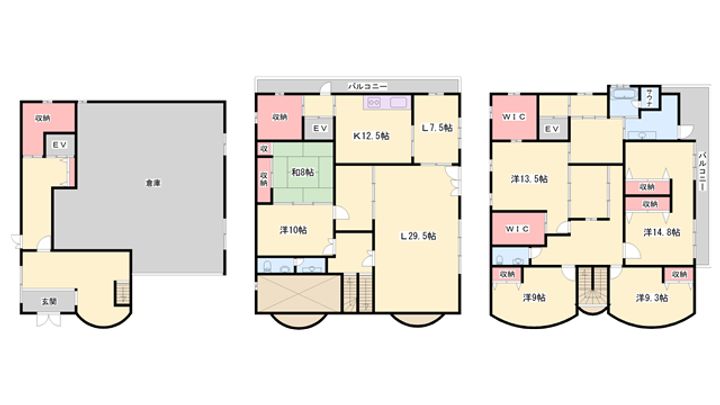 兵庫県相生市那波大浜町(一戸建)の賃貸物件の間取り