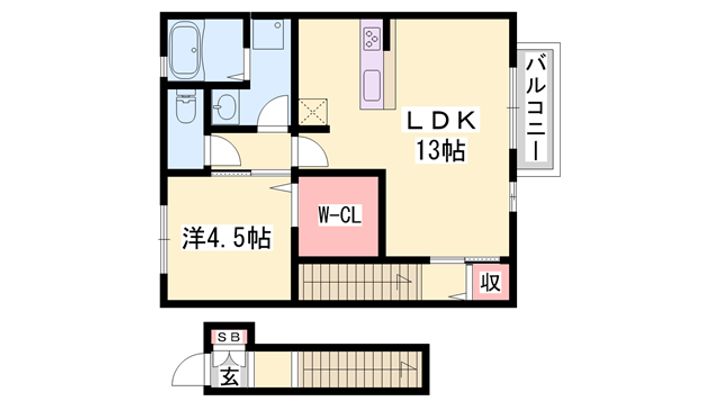 エスポワール北原の間取り