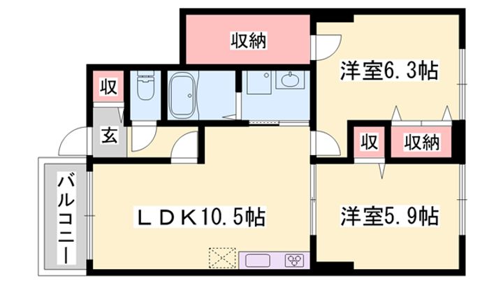 フローレスの間取り