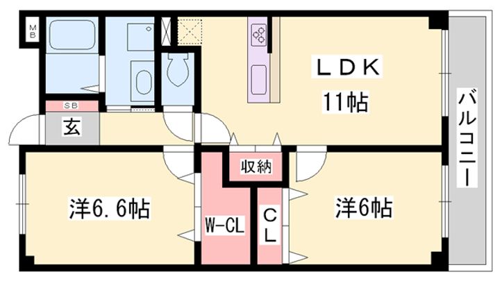 グレイスセイバリーの間取り