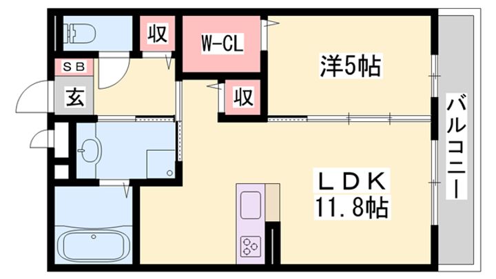 THE RESIDENCE 姫路神屋町の間取り