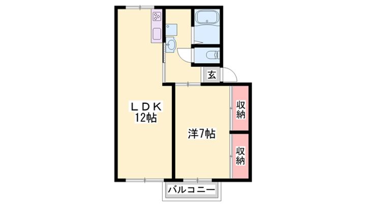 クレール山手の間取り