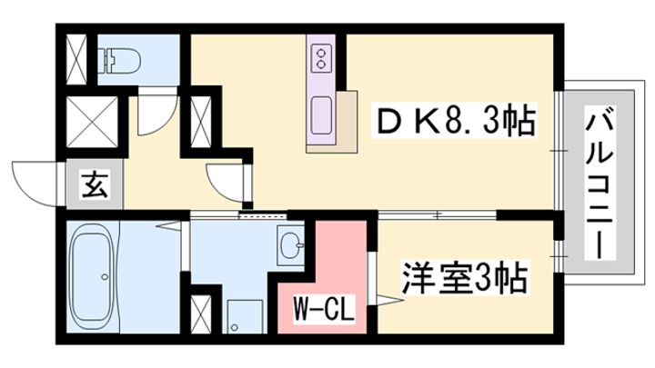 アーバンプラザⅡ202の間取り