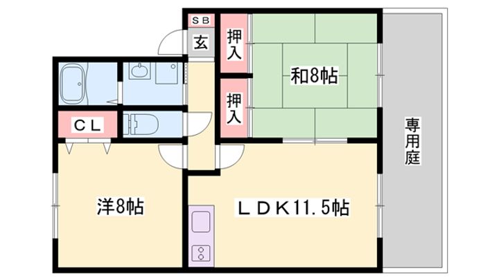 メゾンプランタニエールの間取り