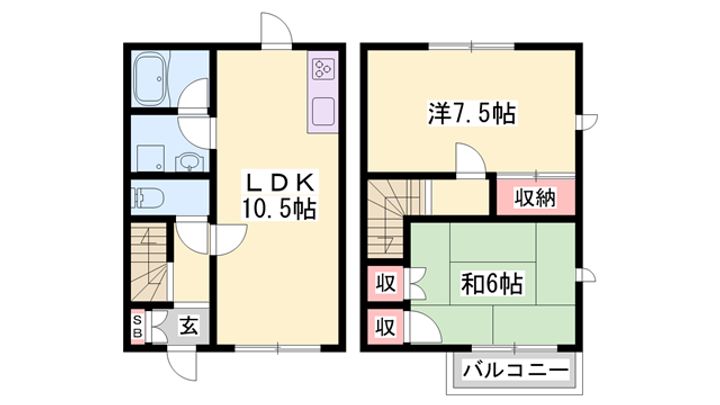 グリーンハイツ A棟A-4の間取り