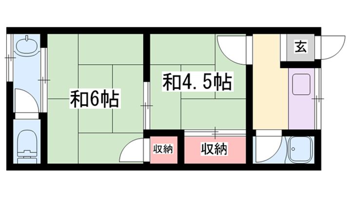 加茂の荘12の間取り