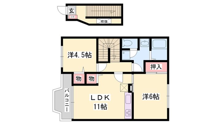 ハピネス御立の間取り