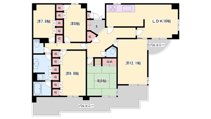 エンブレイス姫路下寺町の間取り
