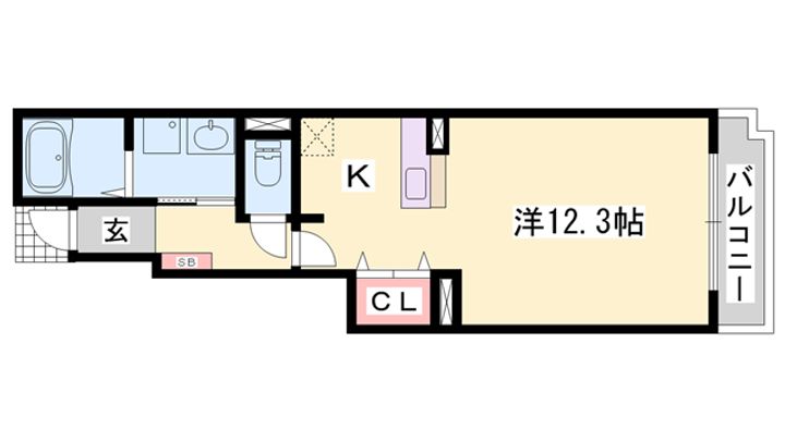 アンジェリカⅡ103の間取り