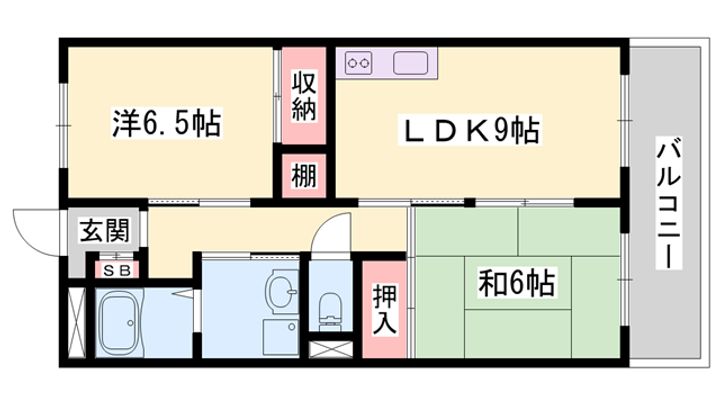 パームコート東山の間取り