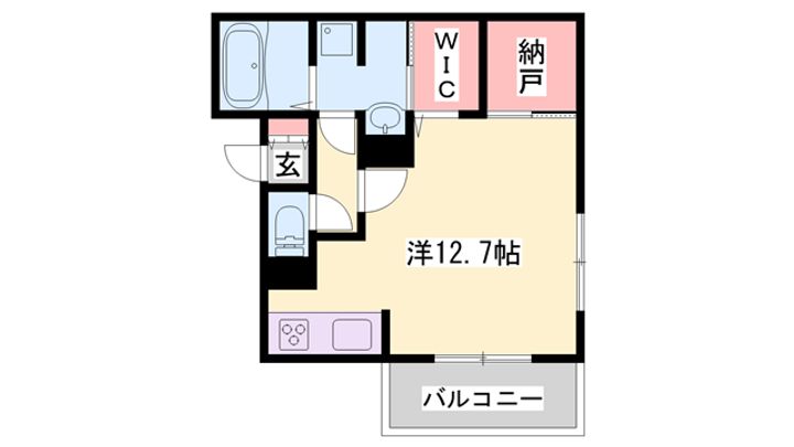 D-PLACE飾磨駅前の間取り